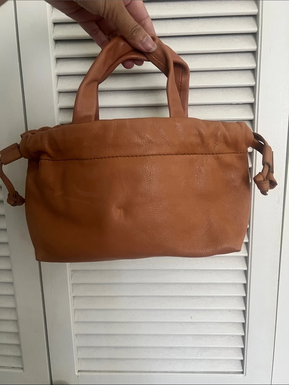 Madewell Piazza Mini Crossbody Bag Timber Beam Brown Leather Handbag